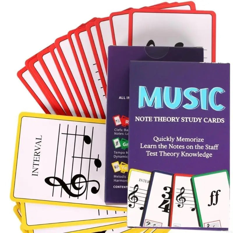 P88E Piano Note Theory Flashcards Piano Chords Flash Cards Piano Chords Chart Flashcards Music Education Cards Learning Tool